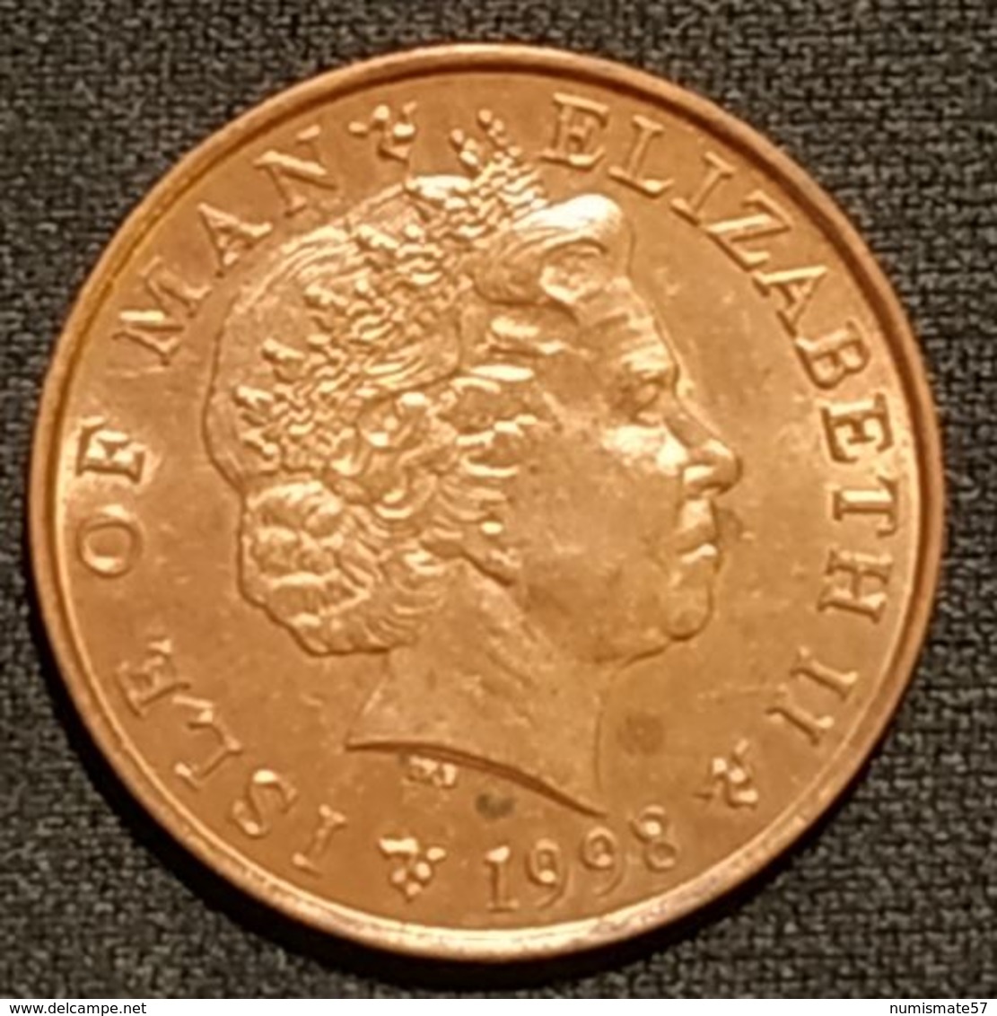 ILE DE MAN - ISLE OF MAN - 1 PENNY 1998 - Elizabeth II ( 4ème Effigie ) - KM 823.2 - Isle Of Man