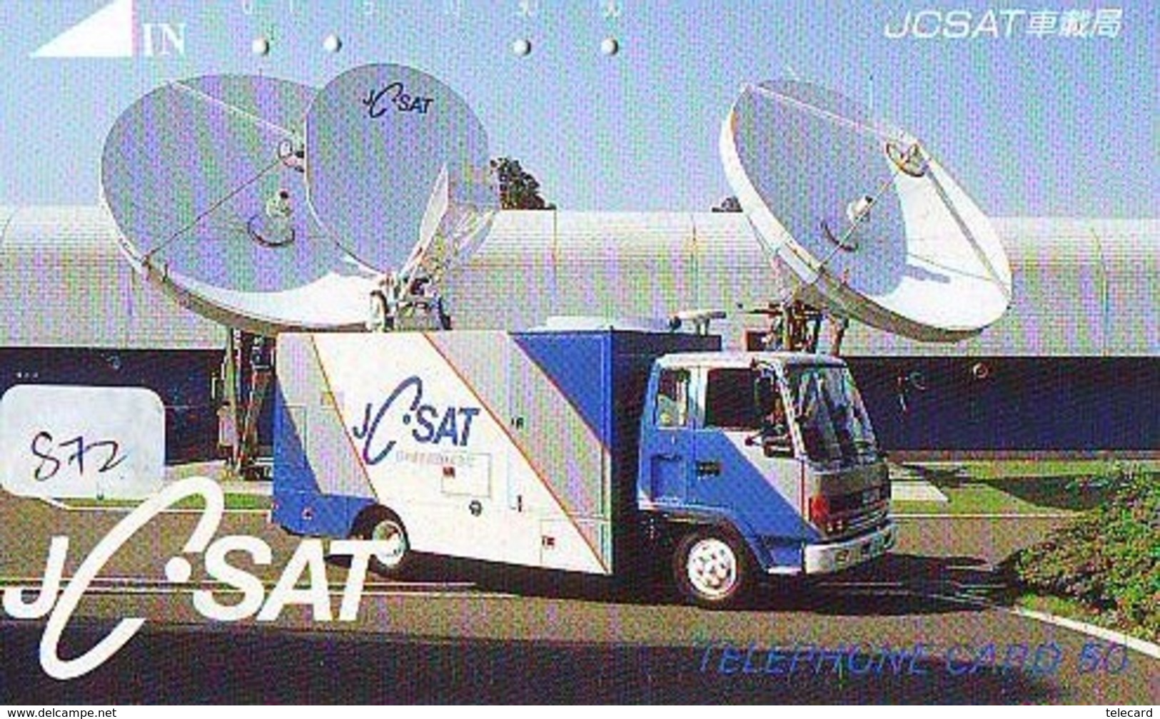 Télécarte Japon SATELLITE (872) ESPACE * TERRESTRE * MAPPEMONDE * Telefonkarte Phonecard JAPAN * GLOBE 1 - Raumfahrt