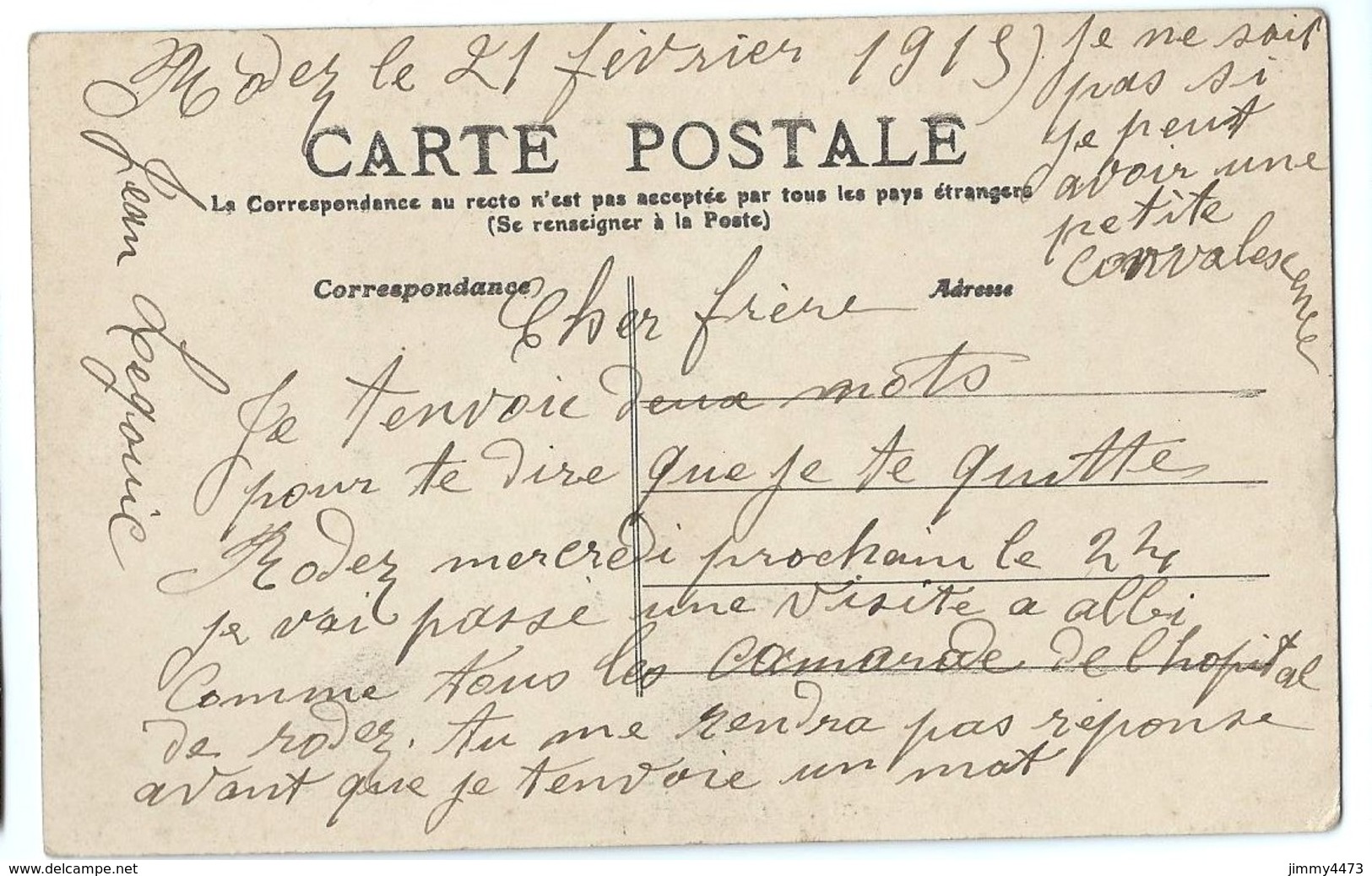 CPA - LE ROZIER PEYRELEAU - L'Hôtel Du Commerce En 1915 - Gorges Du Tarn ( Près De Millau 12 Aveyron ) N°385 Ed. Désiré - Andere & Zonder Classificatie