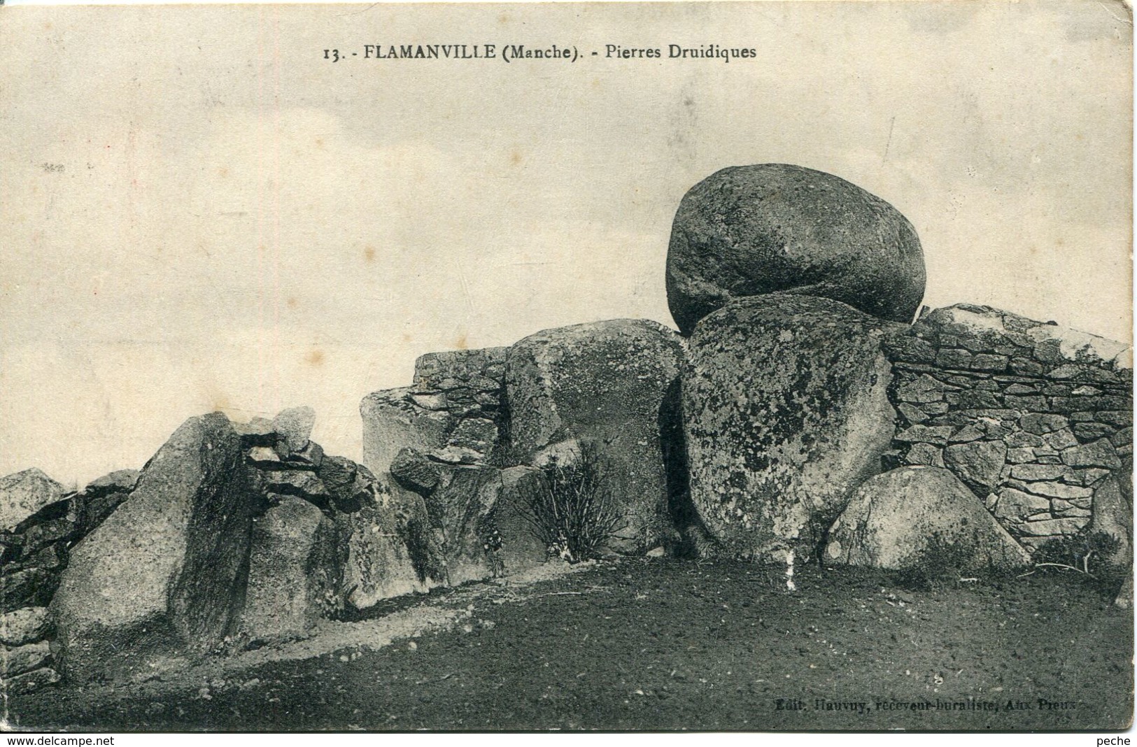 N°5364 T -cpa Flamanville -pierres Druidiques- - Dolmen & Menhirs