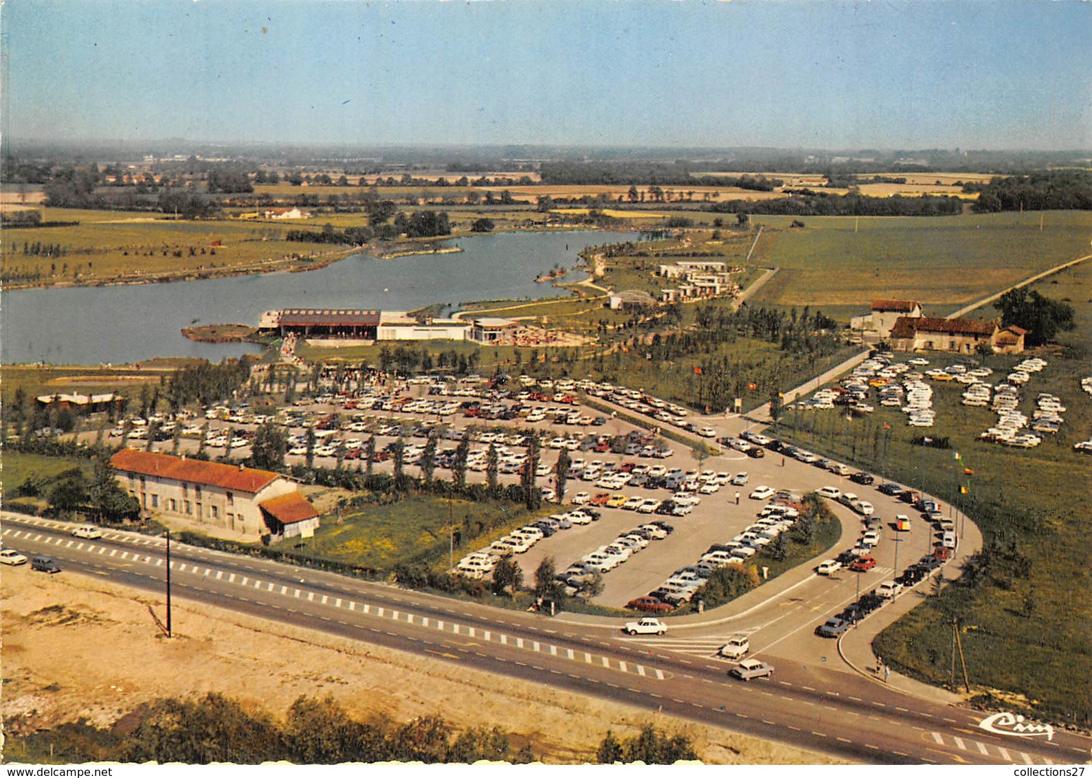 01-VILLARS-LES-DOMBES- PARC ORMITHOLOGIQUE DEPARTEMENTALE DE LA DOMBES VUE D'ENSEMBLE AERIENNE - Villars-les-Dombes