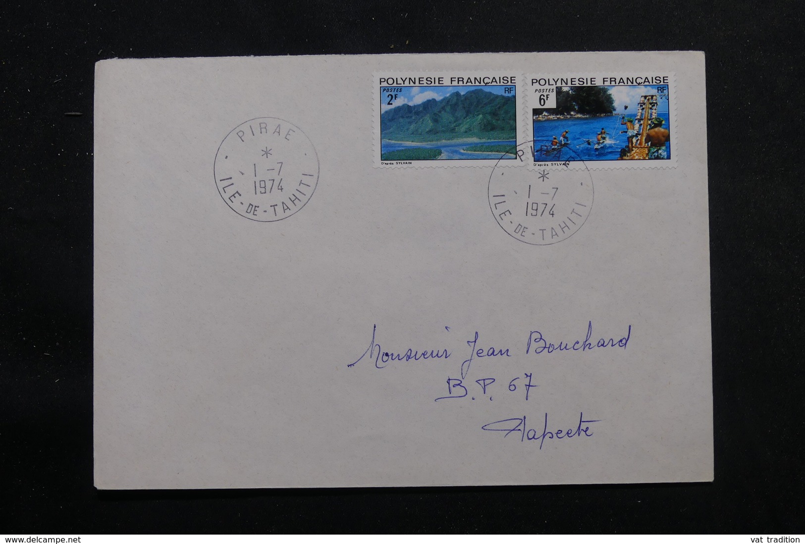 POLYNÉSIE - Enveloppe De Pirae En 1974 Pour Papeete, Affranchissement Plaisant - L 55982 - Storia Postale