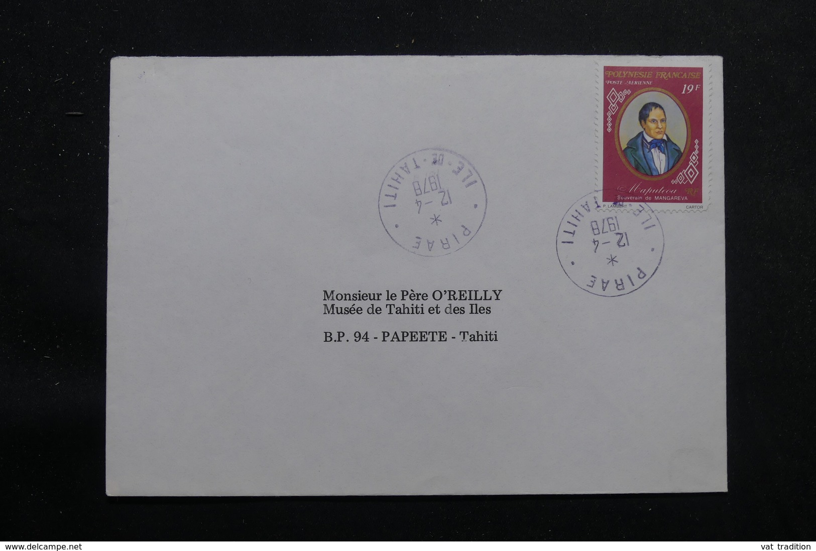 POLYNÉSIE - Enveloppe De Pirae En 1978 Pour Papeete, Affranchissement Plaisant - L 55983 - Storia Postale