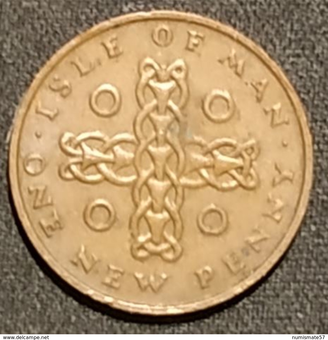 ILE DE MAN - ISLE OF MAN - 1 PENNY 1975 - Elizabeth II ( 2ème Effigie ) - KM 20 - Île De  Man