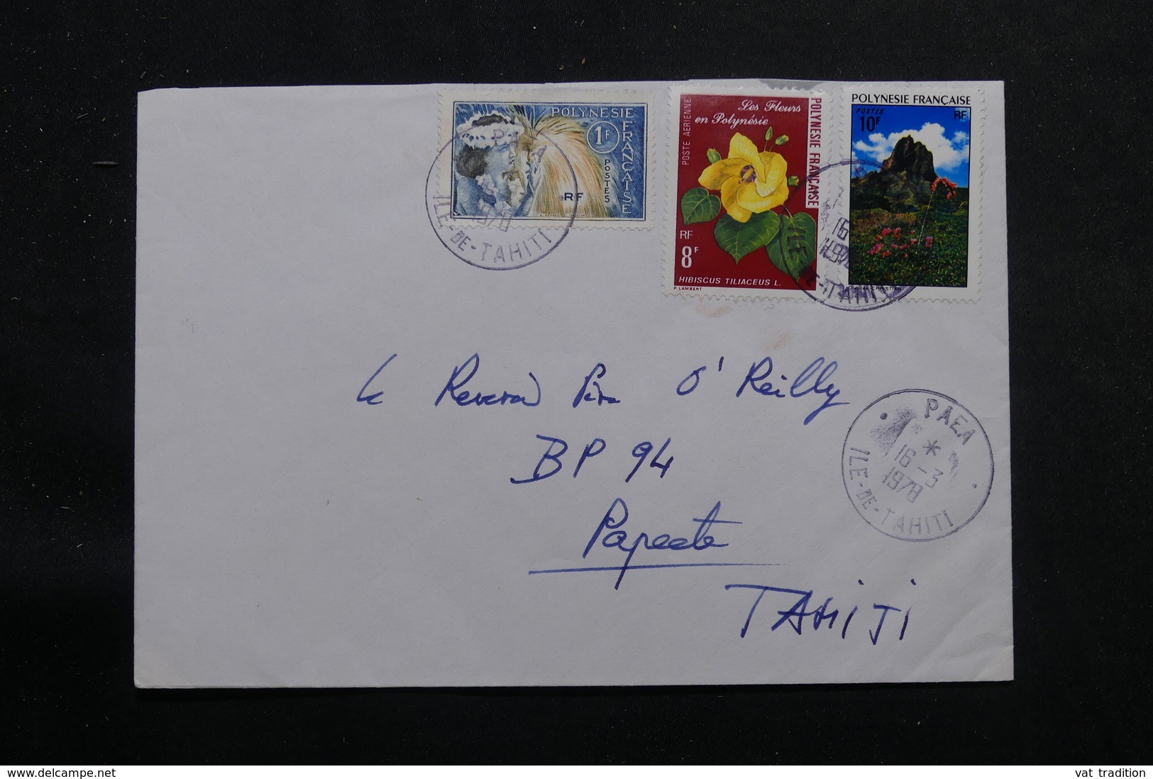 POLYNÉSIE - Enveloppe De Paea En 1978 Pour Papeete, Affranchissement Plaisant - L 55984 - Lettres & Documents