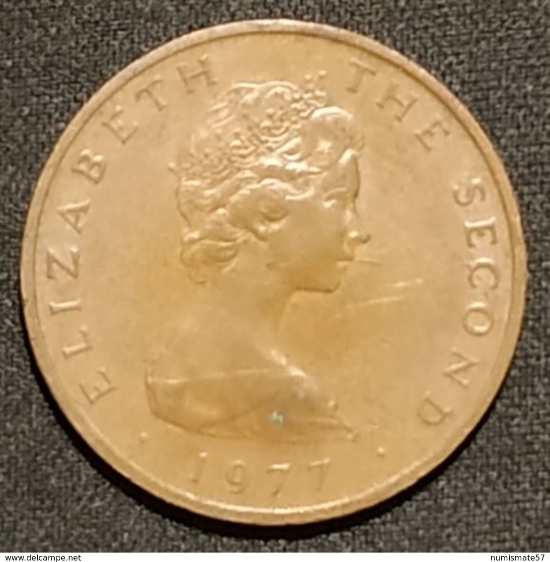 ILE DE MAN - ISLE OF MAN - 2 PENCE 1977 - Elizabeth II ( 2ème Effigie ) - KM 34 - Eiland Man