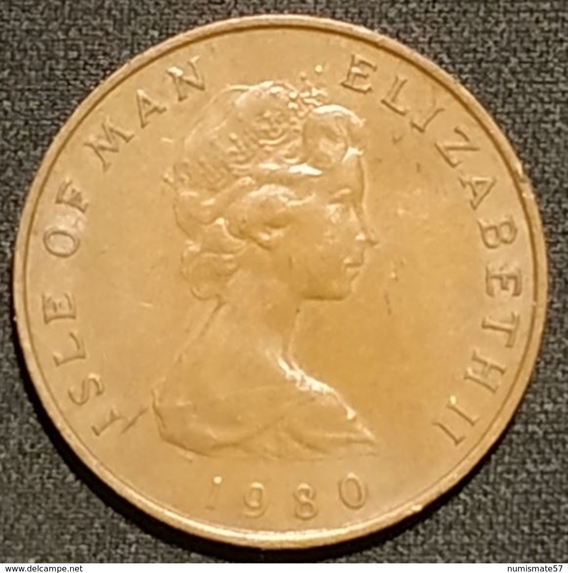 ILE DE MAN - ISLE OF MAN - 2 PENCE 1980 - Elizabeth II ( 2ème Effigie ) - KM 60 - Île De  Man