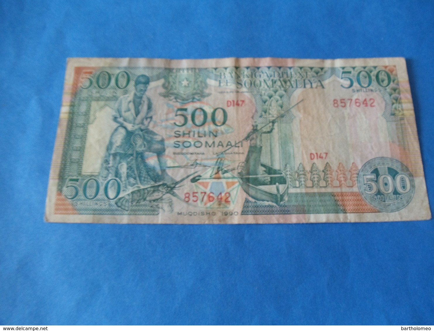 Somalie , 500 Shillings 1989 - Somalie