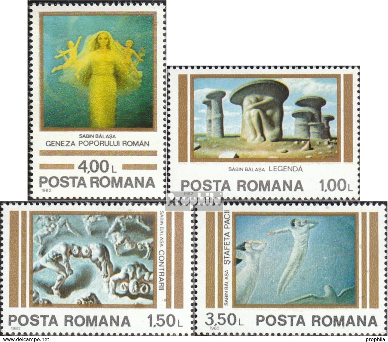 Rumänien Mi.-Nr.: 3892-3895 (kompl.Ausg.) Postfrisch 1982 Sabin Balasa - Ungebraucht