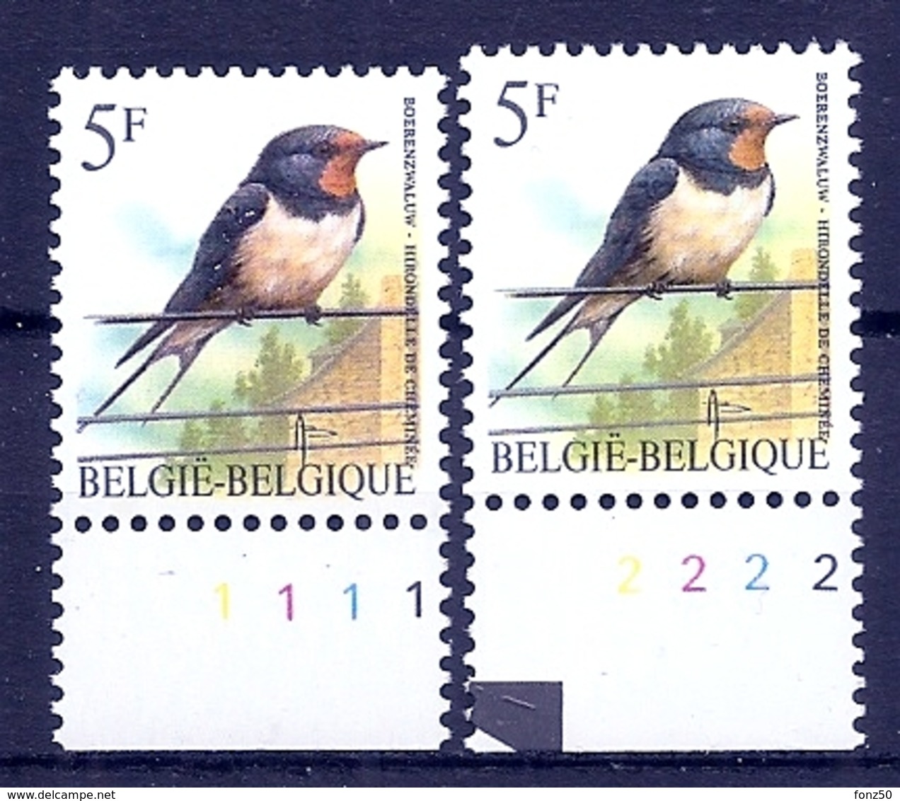 BELGIE * Buzin * Nr 2475 P6a  Plaatnr 1+2 * Postfris Xx - Altri & Non Classificati