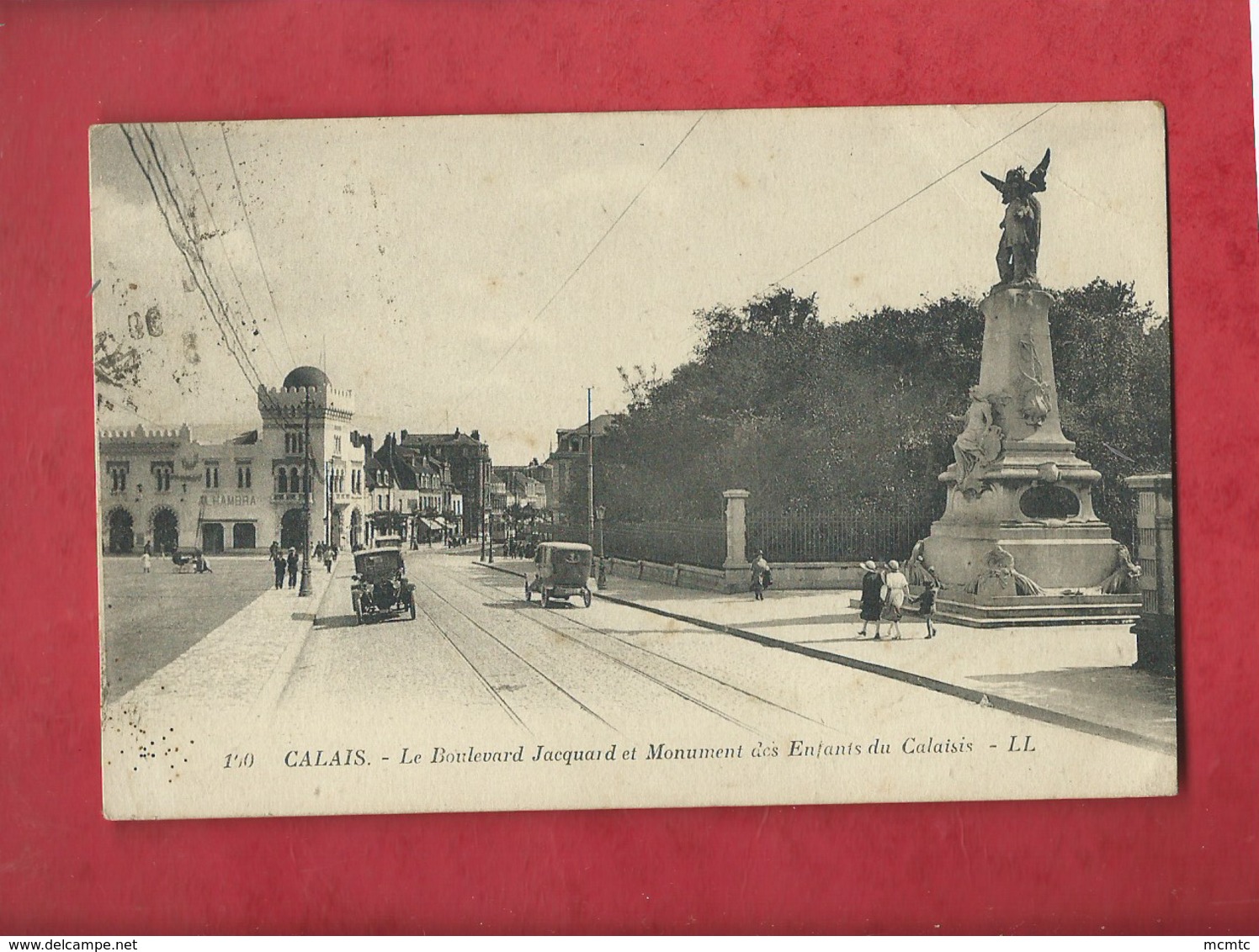 CPA - Calais - Le Boulevard Jacquard Et Monument Des Enfants Du Calaisis - Calais