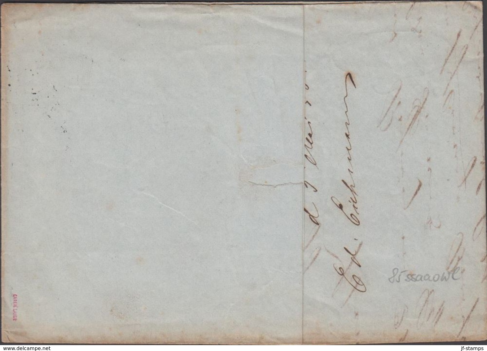 1858. ? + KDOPA HAMBURG5 5 To Hoyer.  JUMBO-sized 4 S KGL POST FRIM.  () - JF321268 - Storia Postale