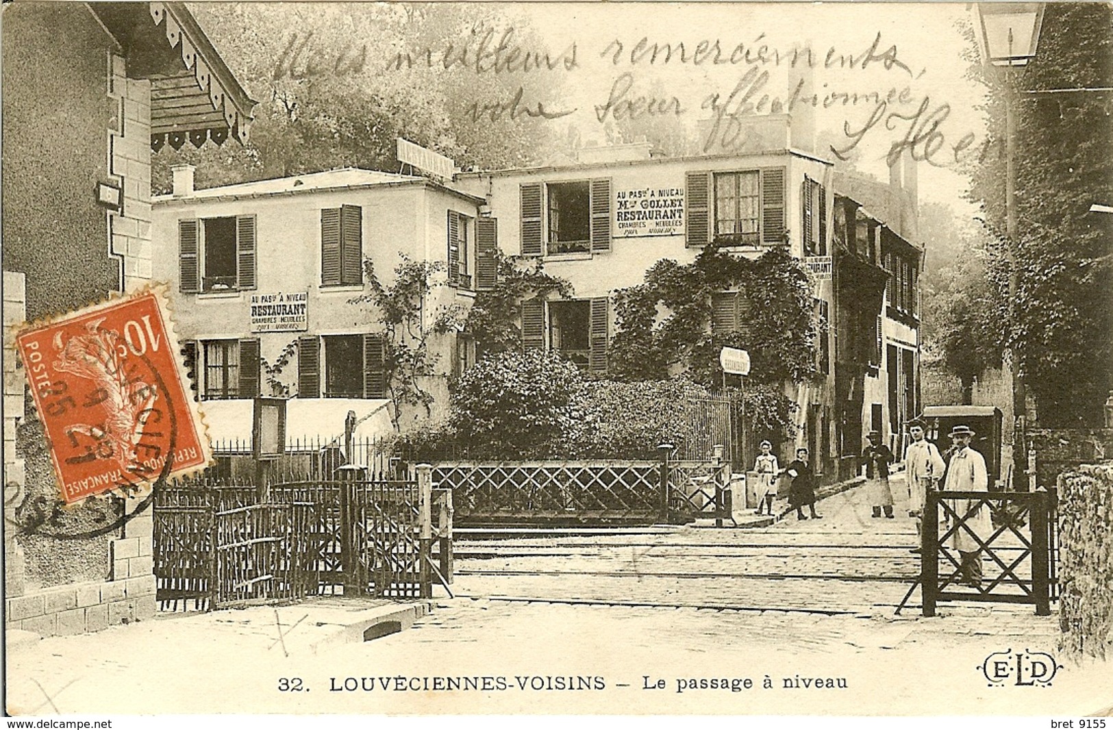 78 LOUVECIENNES VOISINS MAISON GOLLET RESTAURANT AU PASSAGE A NIVEAU CHAMRES MEUBLEES - Louveciennes