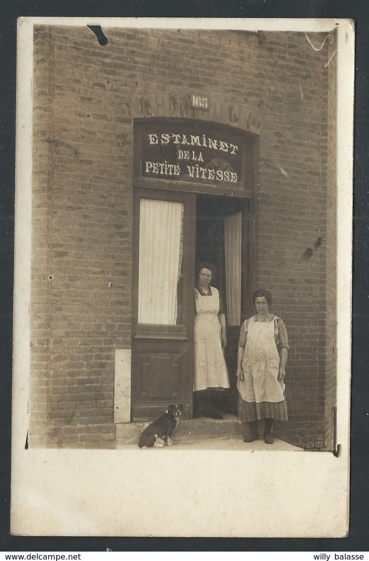 +++ CPA - Photo Carte - Foto Kaart - Café - Commerce - ESTAMINET De La PETITE VITESSE    // - Cafés