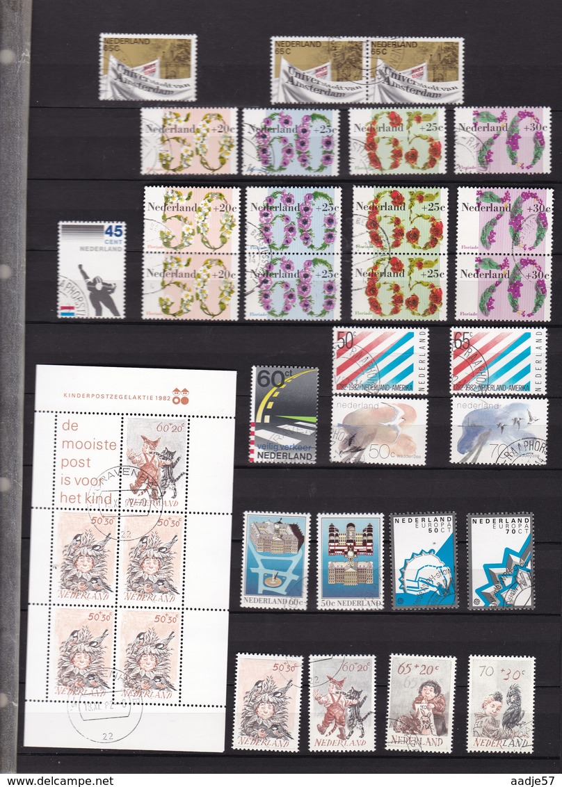 Nederland 1982 Complete MNH**  Met Doorlopers Ex Beatrix - Used Stamps