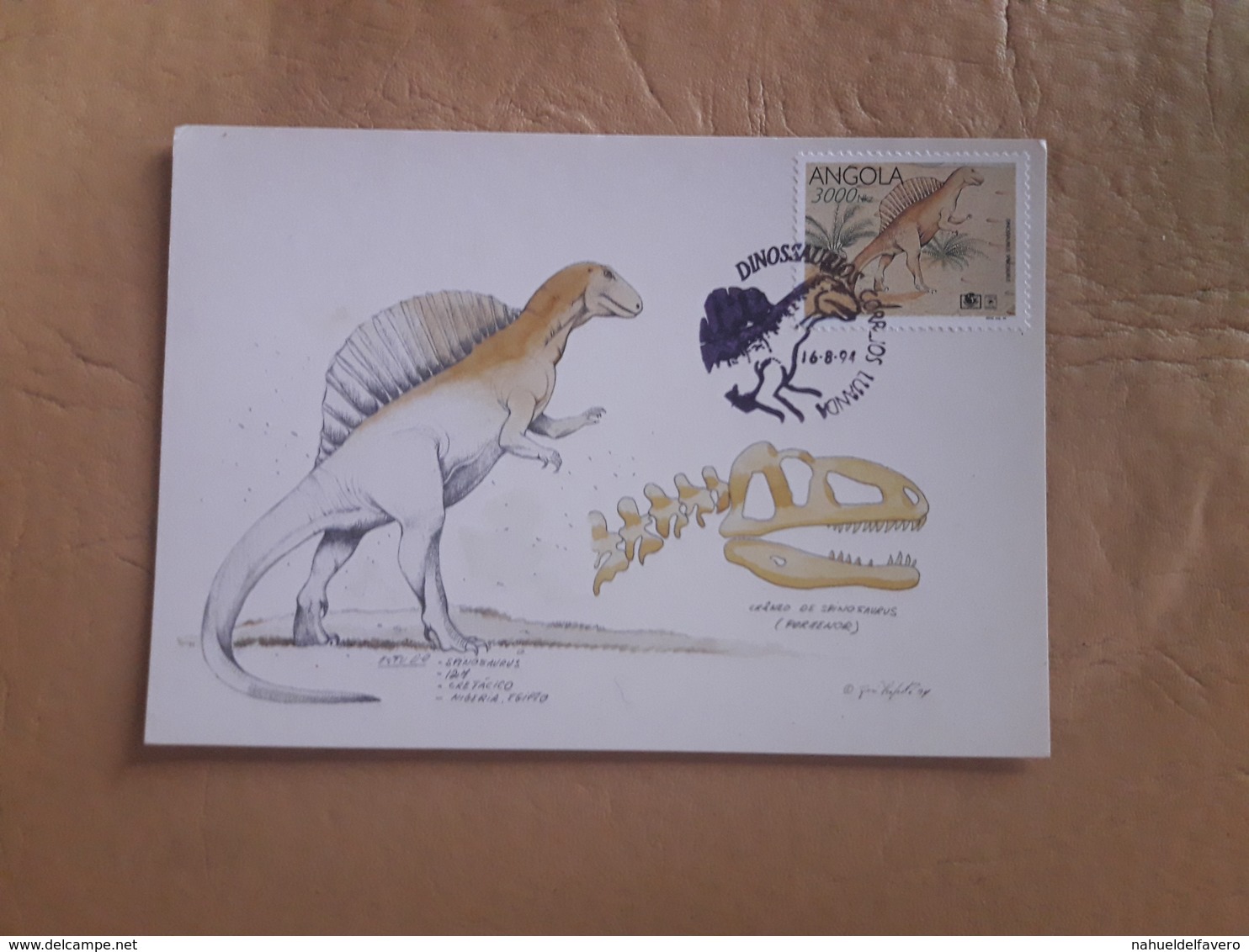 Angola Fdc Dinosaur 1994 - Prehistorics