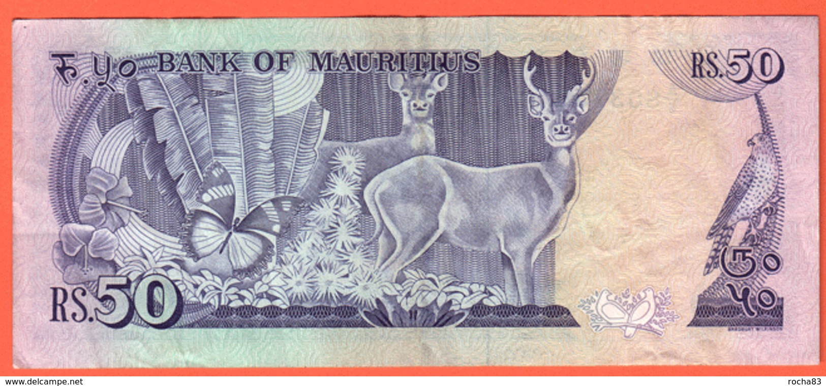 MAURITIUS , MAURICE - 50 Rupees De 1987 - Pick 37 - Mauritius