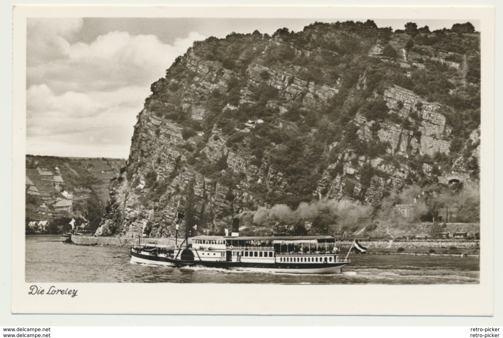 AK  Die Loreley Mit Dampfer - Loreley