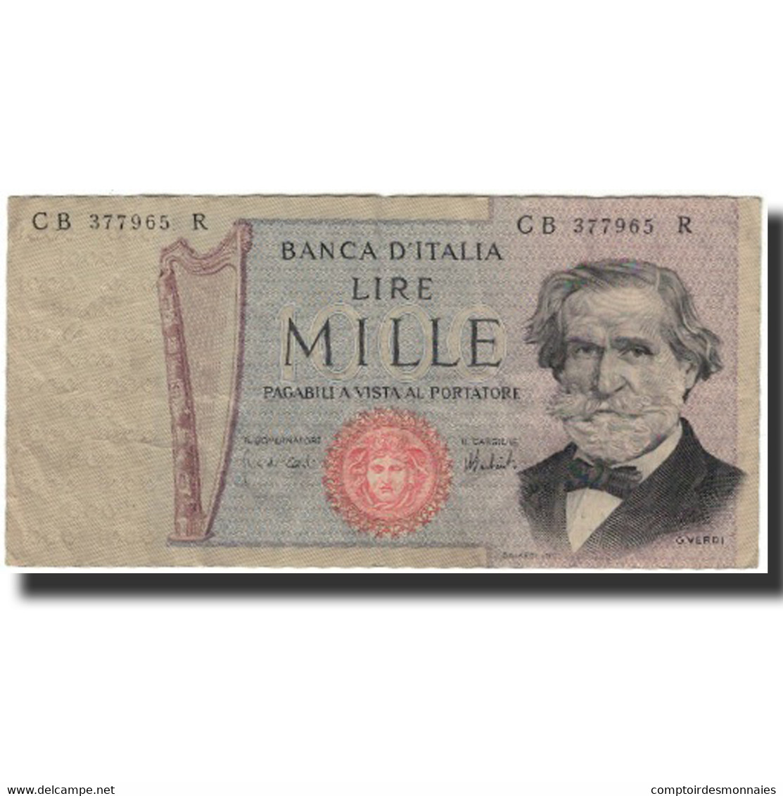 Billet, Italie, 1000 Lire, KM:101c, TB+ - 1000 Lire