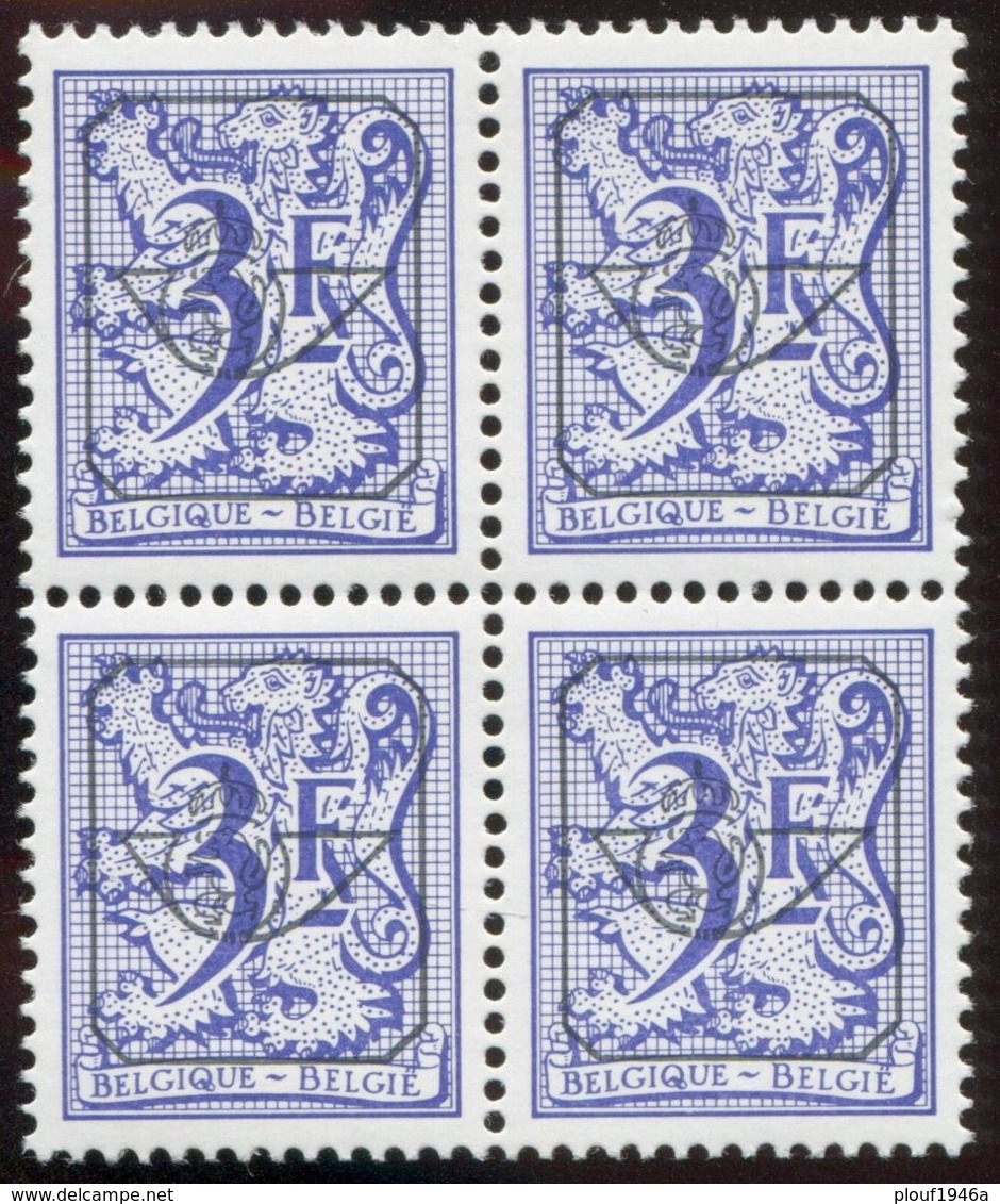 COB  Typo  804 (P6)  Bloc De 4 - Typos 1967-85 (Lion Et Banderole)