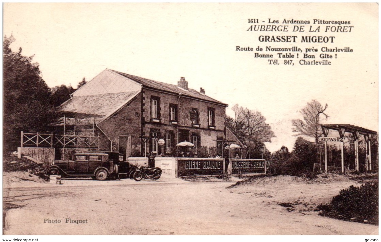 08 Auberge De La Foret GRASSET MIGEOT Route De Nouzonvill, Près CHARLEVILLE - Charleville