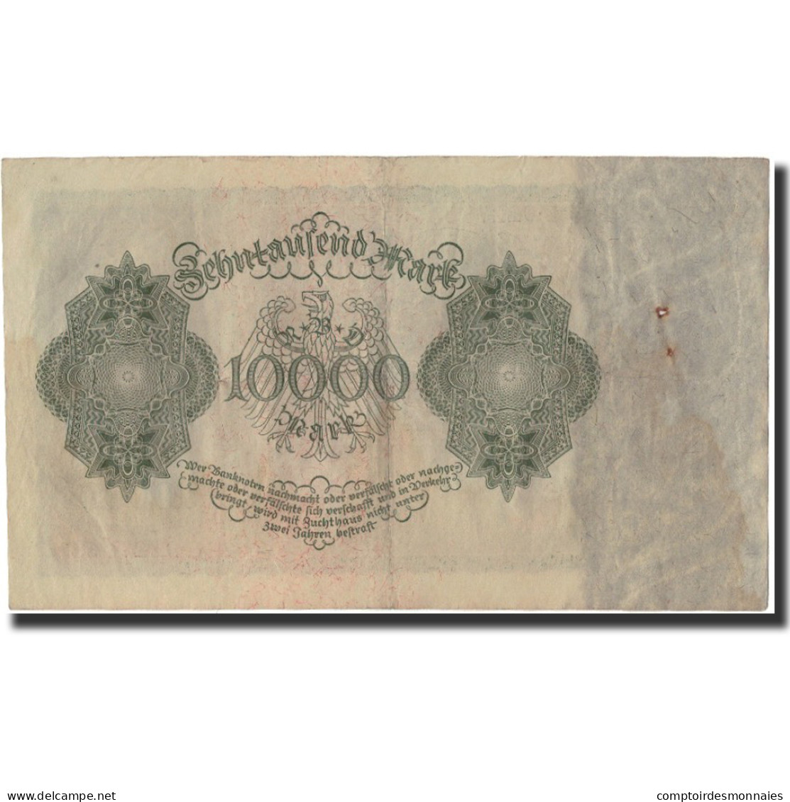 Billet, Allemagne, 10,000 Mark, 1922, KM:71, TB+ - 10000 Mark