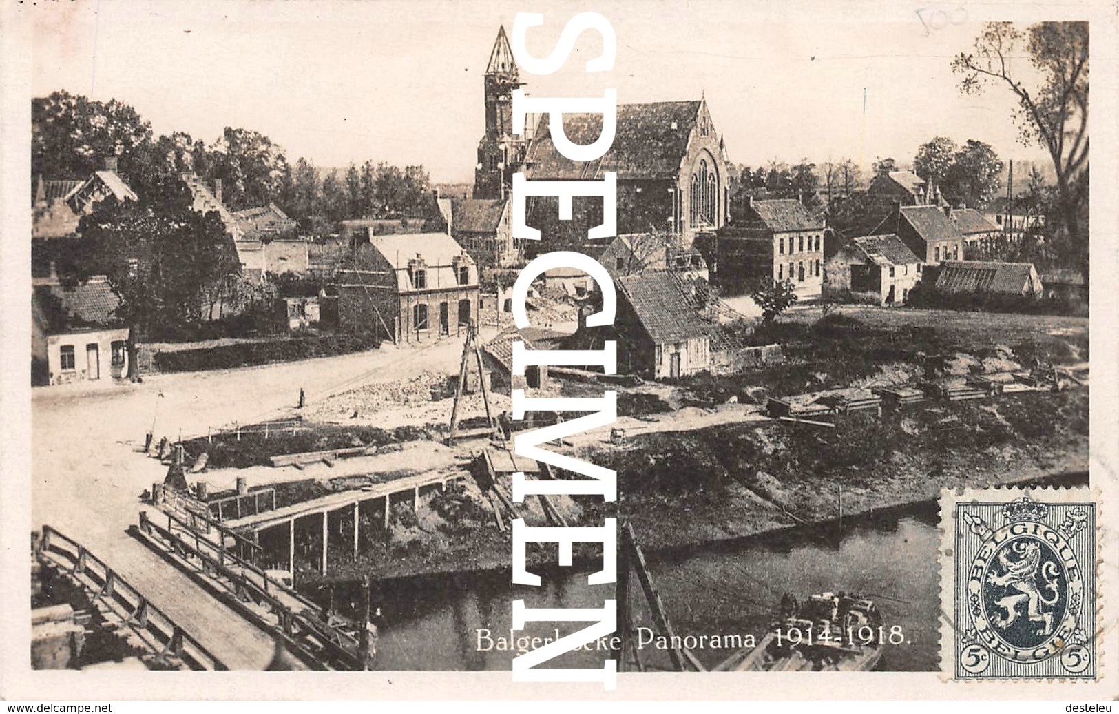 Panorama 1914-18 - Balgerhoeke - Maldegem