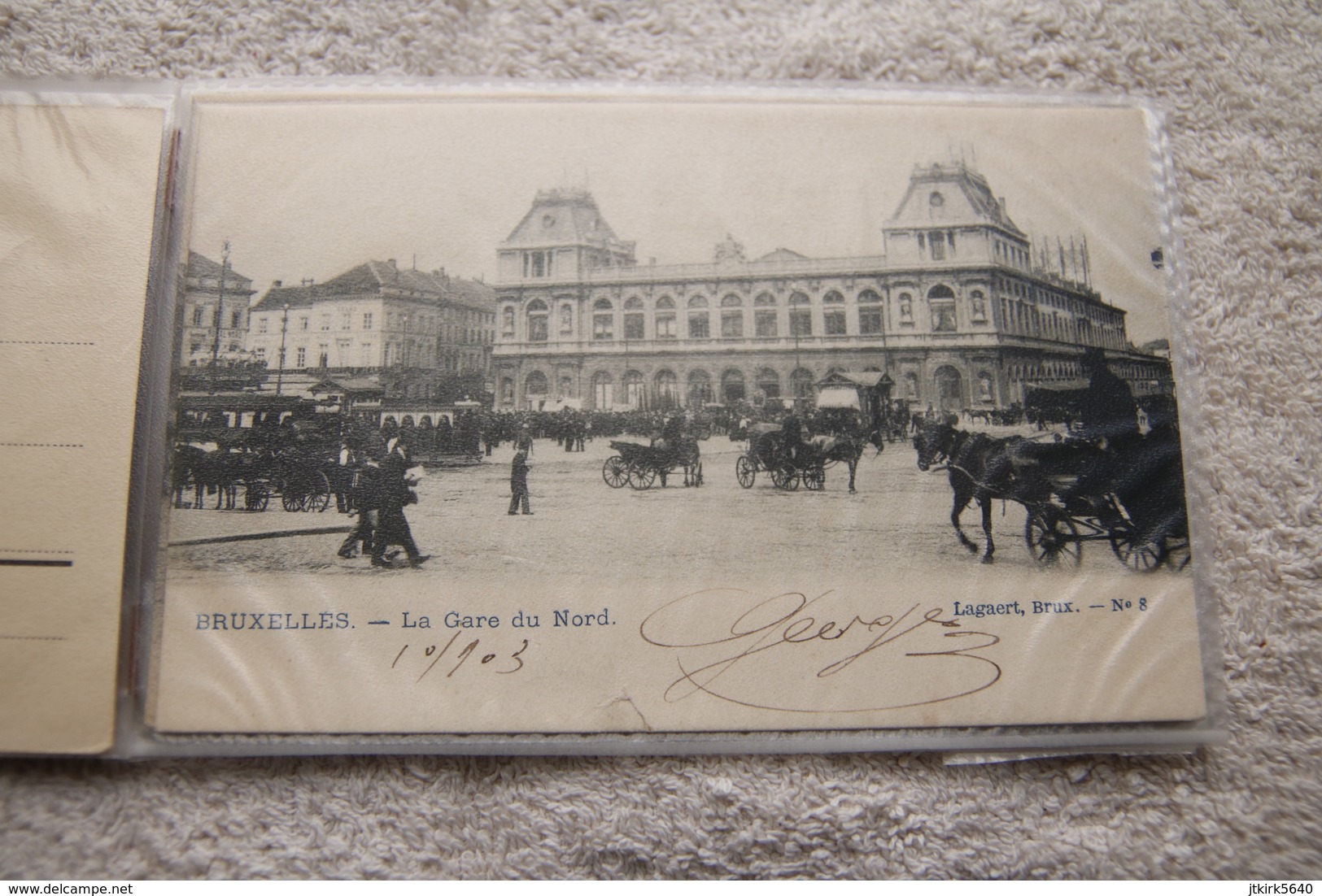 5 Cartes De Bruxelles "Gare Du Nord" - Spoorwegen, Stations