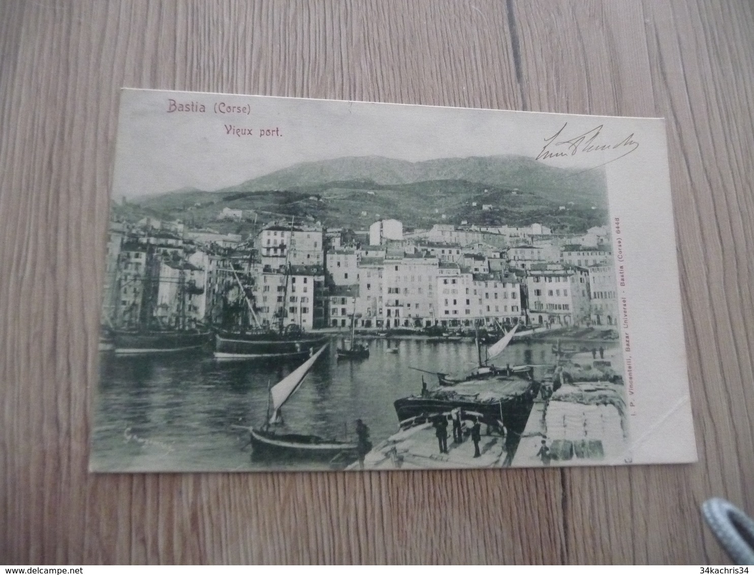 CPA 20 Corse 2B Bastia Vieux Port Edit Viccentelli 1901 - Bastia