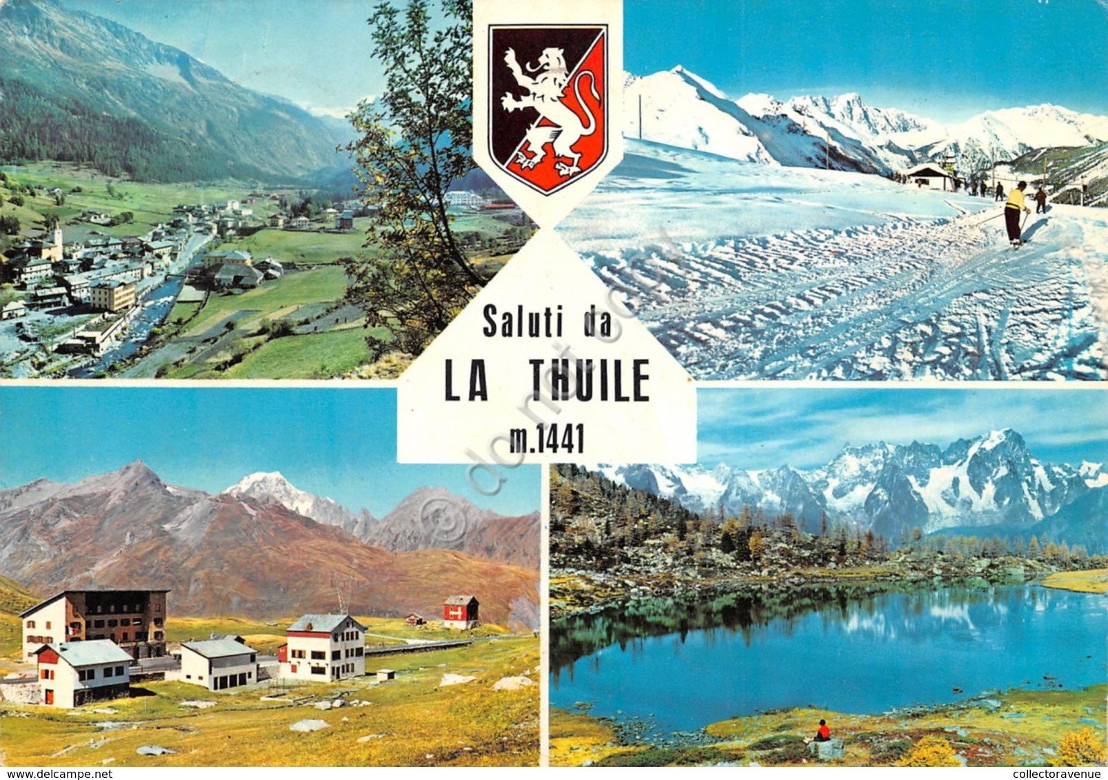 Cartolina La Thuile Vedute 1967 Timbro Albergo San Bernardo (Aosta) - Other & Unclassified