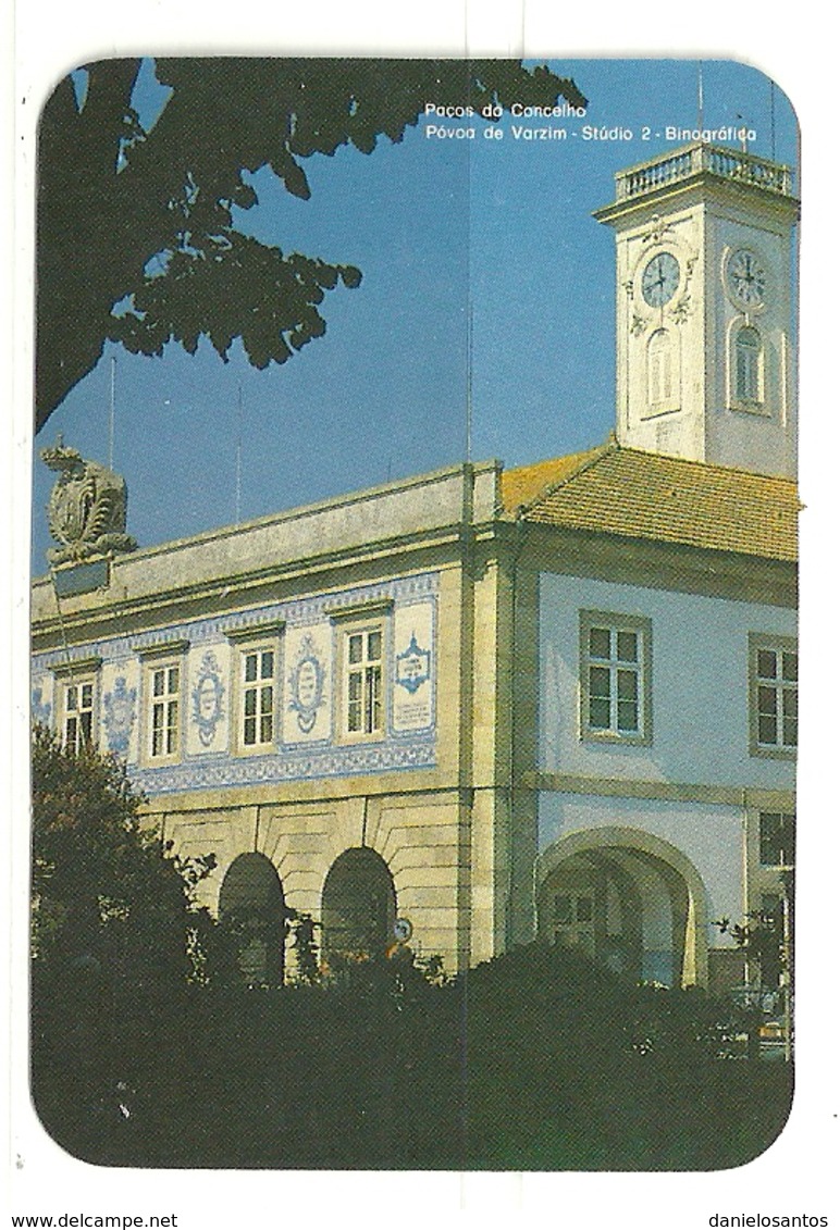 1985 Pocket Calendar Calandrier Calendario Portugal Lugares Cidades Costumes Povoa Do Varzim Paços Do Concelho - Grand Format : 1981-90