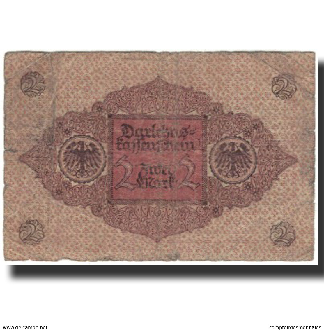 Billet, Allemagne, 2 Mark, 1920, KM:59, B - Deutsche Golddiskontbank