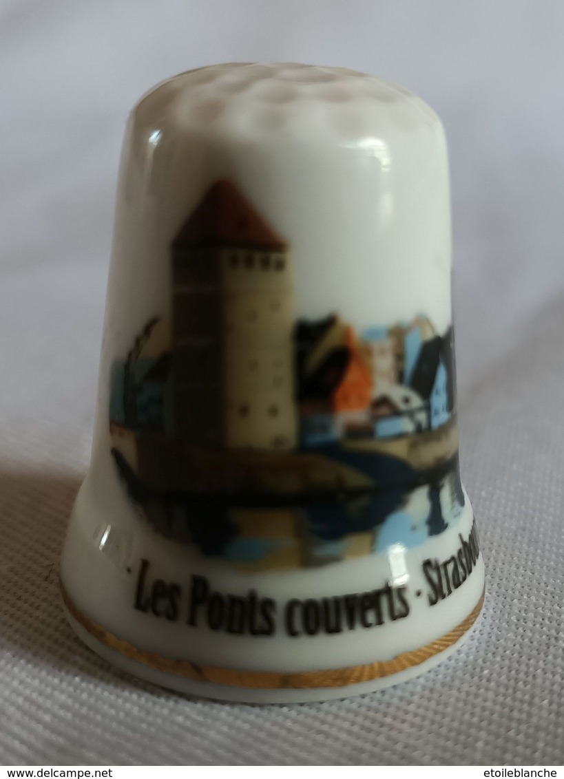 Les Ponts Couverts, Strasbourg (67) - Dé à Coudre Porcelaine Collection - Thimbles