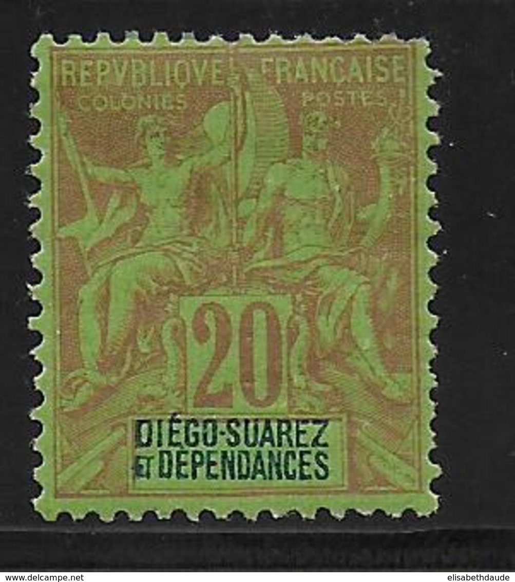 DIEGO-SUAREZ - YVERT N°31 * MLH CHARNIERE PROPRE - COTE = 30 EUR. - - Unused Stamps