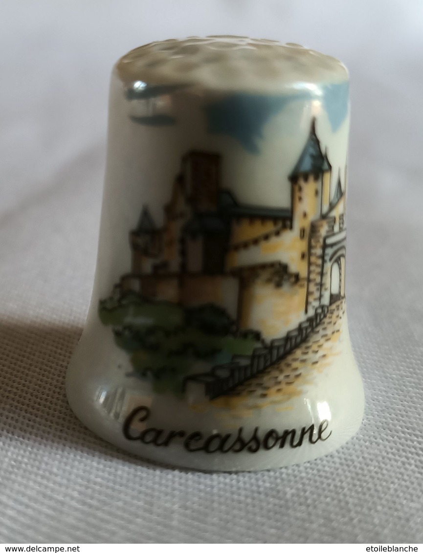 Dé à Coudre Porcelaine - Carcassonne - Dés à Coudre