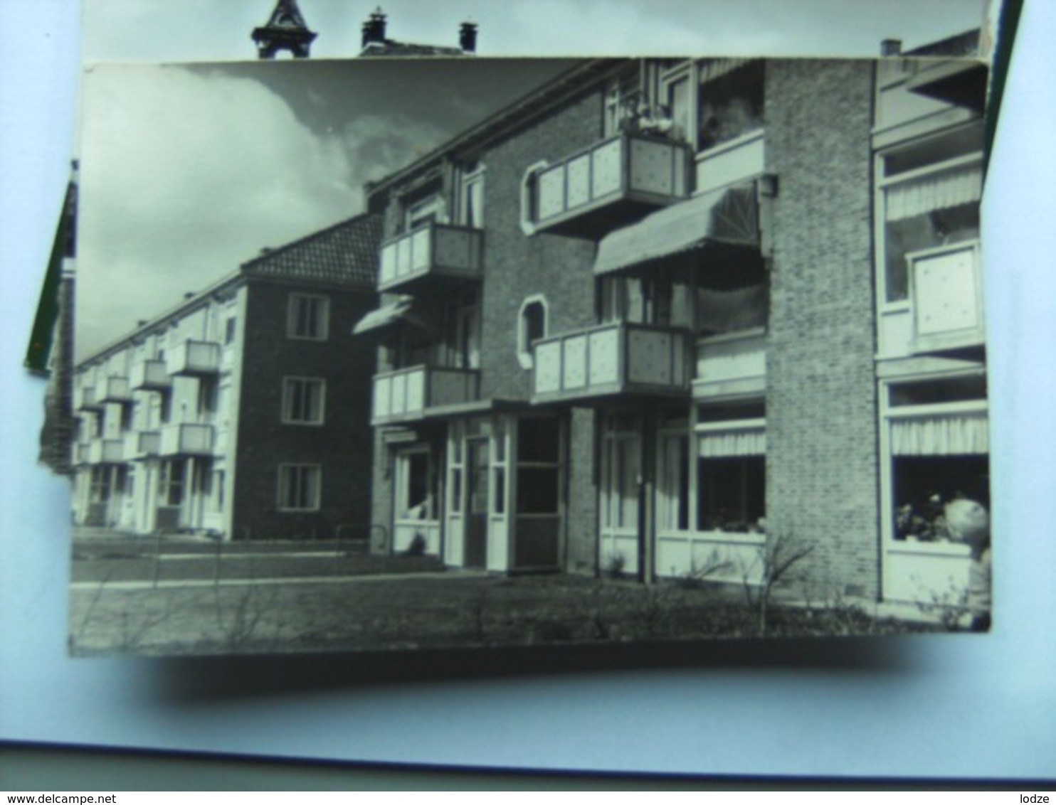 Nederland Holland Pays Bas Assen Met Flatgebouw Fotokaart April 1955 - Assen