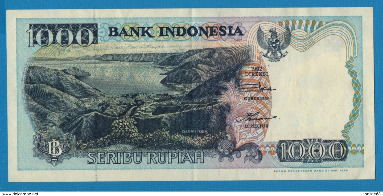 INDONESIA 	1000 Rupiah  Serie BAZ Tjut Meutia	1992/1995	# HEL283951  P# 129d - Indonesië