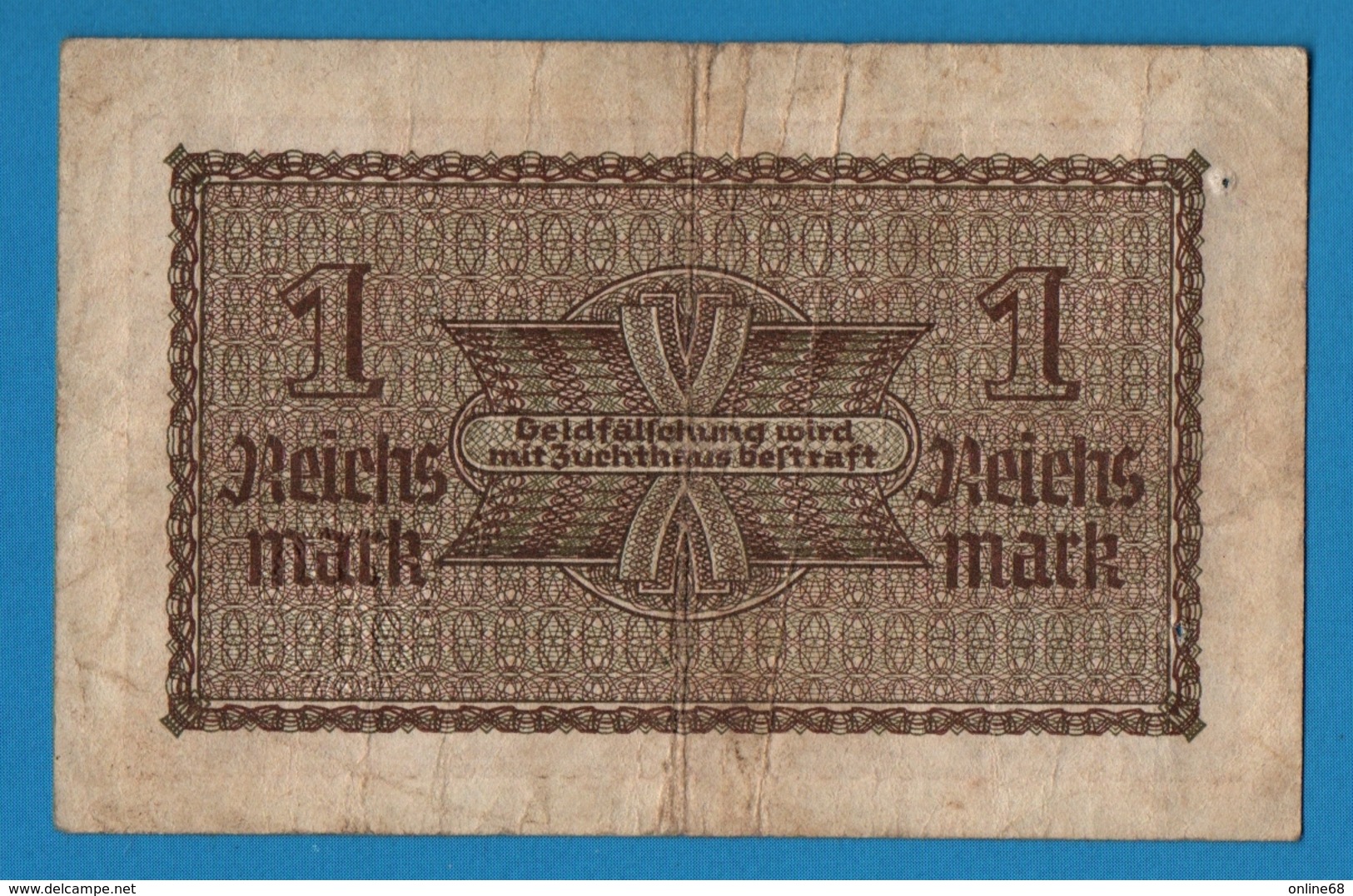 DEUTSCHES REICHS 	1 Reichsmark  	ND (1940-1945)	# 272.907481  P# R136a - Other & Unclassified