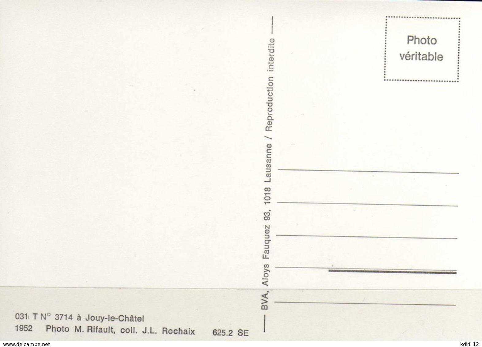 BVA 625-02 - Loco 031 T N° 3714 - JOUY LE CHATEL - Seine Et Marne - SE - Otros & Sin Clasificación