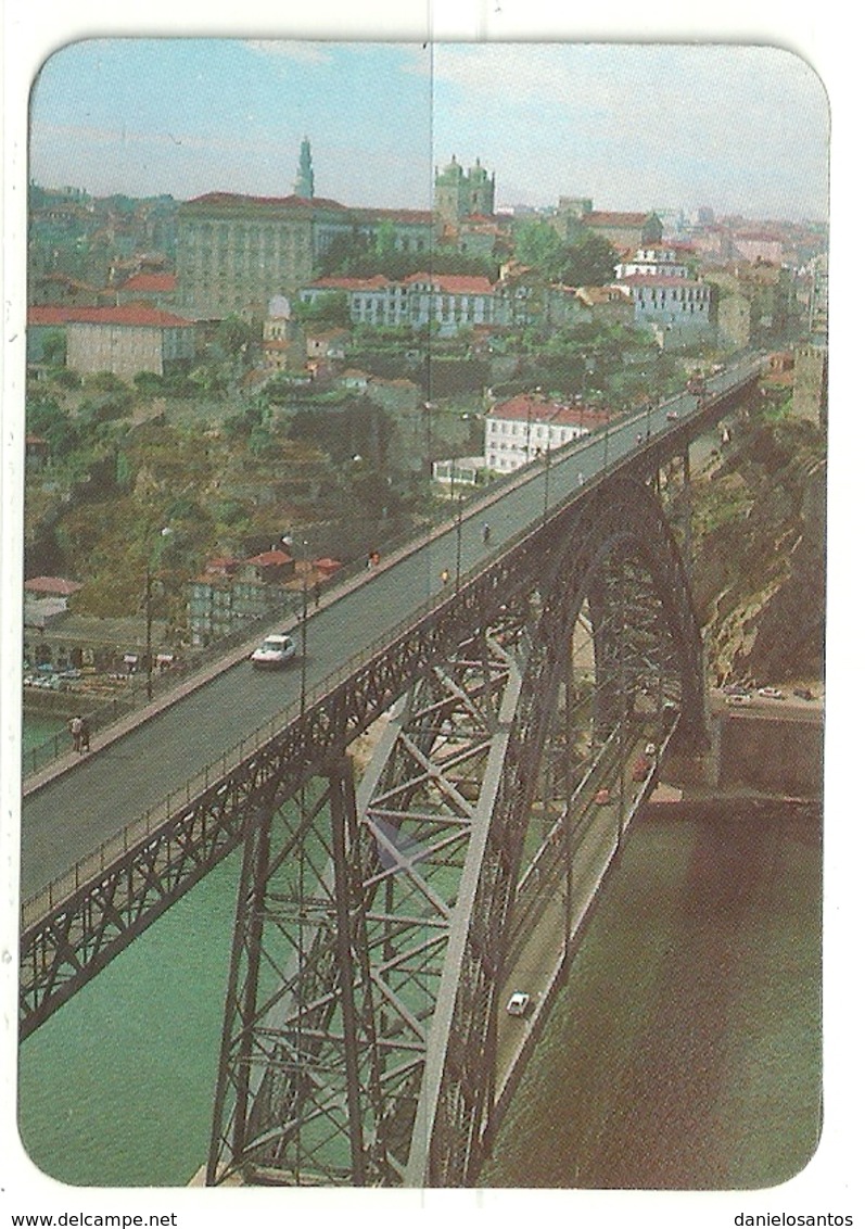 1989 Pocket Calendar Calandrier Calendario Portugal Lugares Cidades Porto Oporto Ponte Bridge - Grand Format : 1981-90