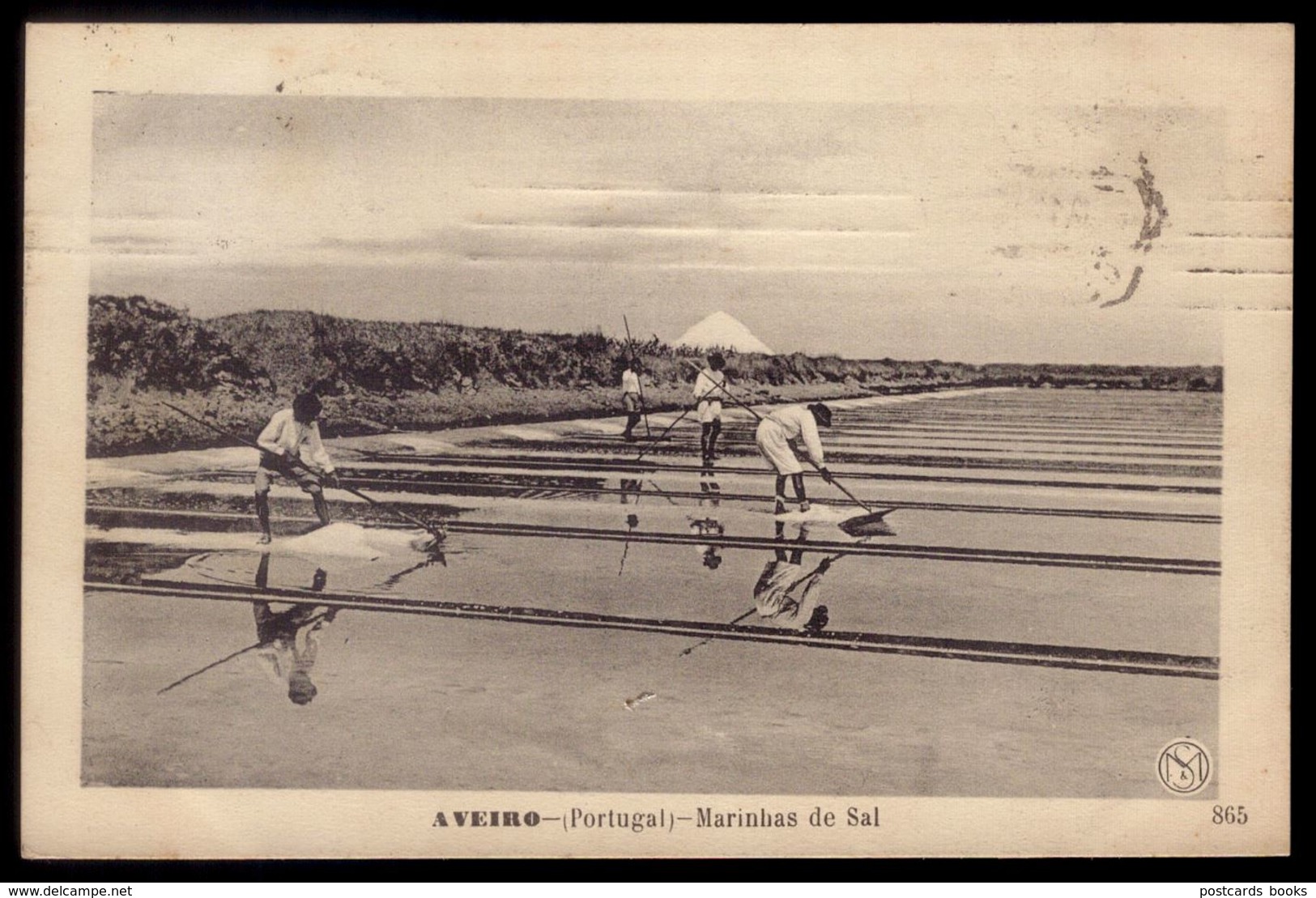 Postal Antigo: AVEIRO Marinhas De Sal. Animado. Ediçãi MARTINS & SILVA. Old Postcard PORTUGAL - Aveiro