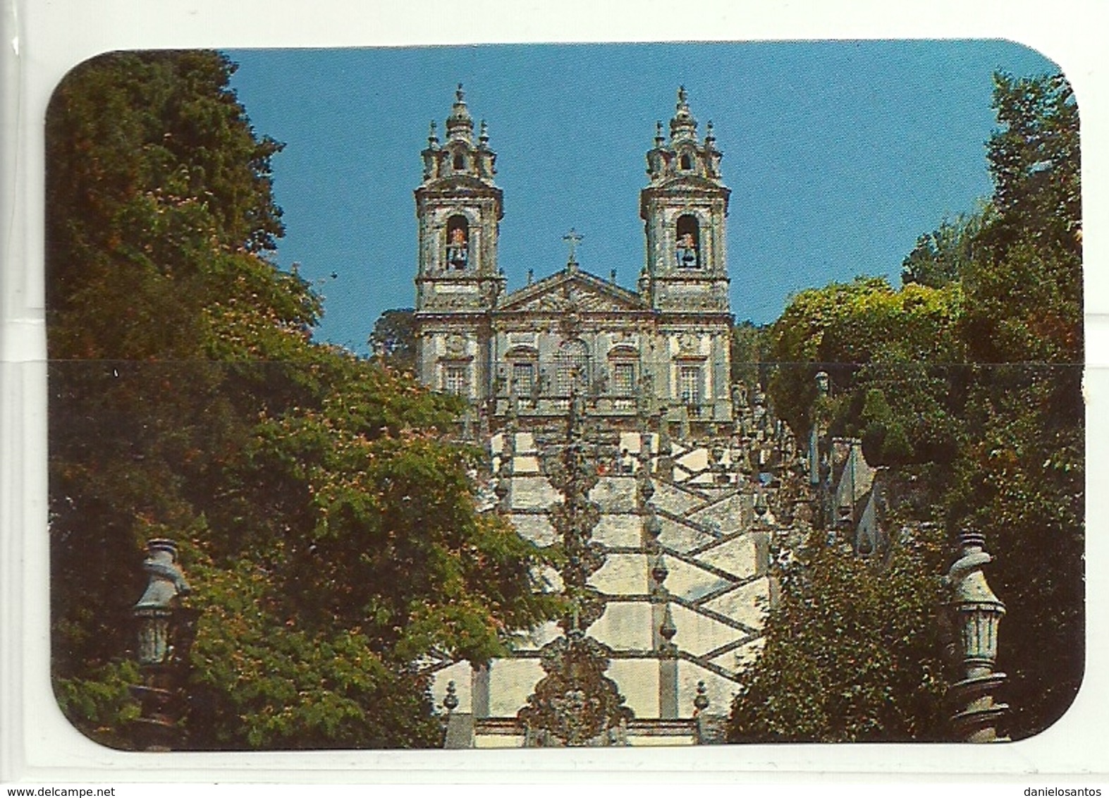 1987 Pocket Calendar Calandrier Calendario Portugal Lugares Cidades Braga Bom Jesus De Braga - Grand Format : 1981-90