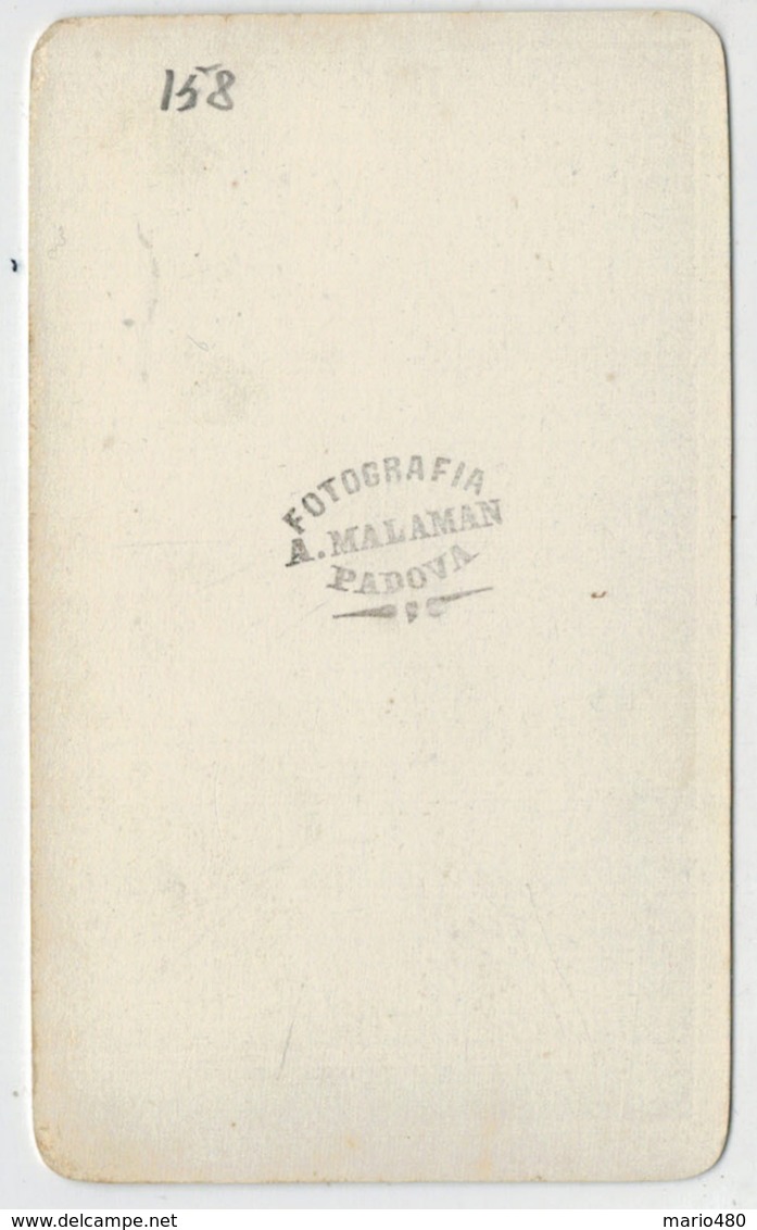 PADOVA        CARTONCINO  DA  VISITA  1860- 1900  DIM. (6-6,5 X 10-10,5)  2  SCAN - Cartes De Visite