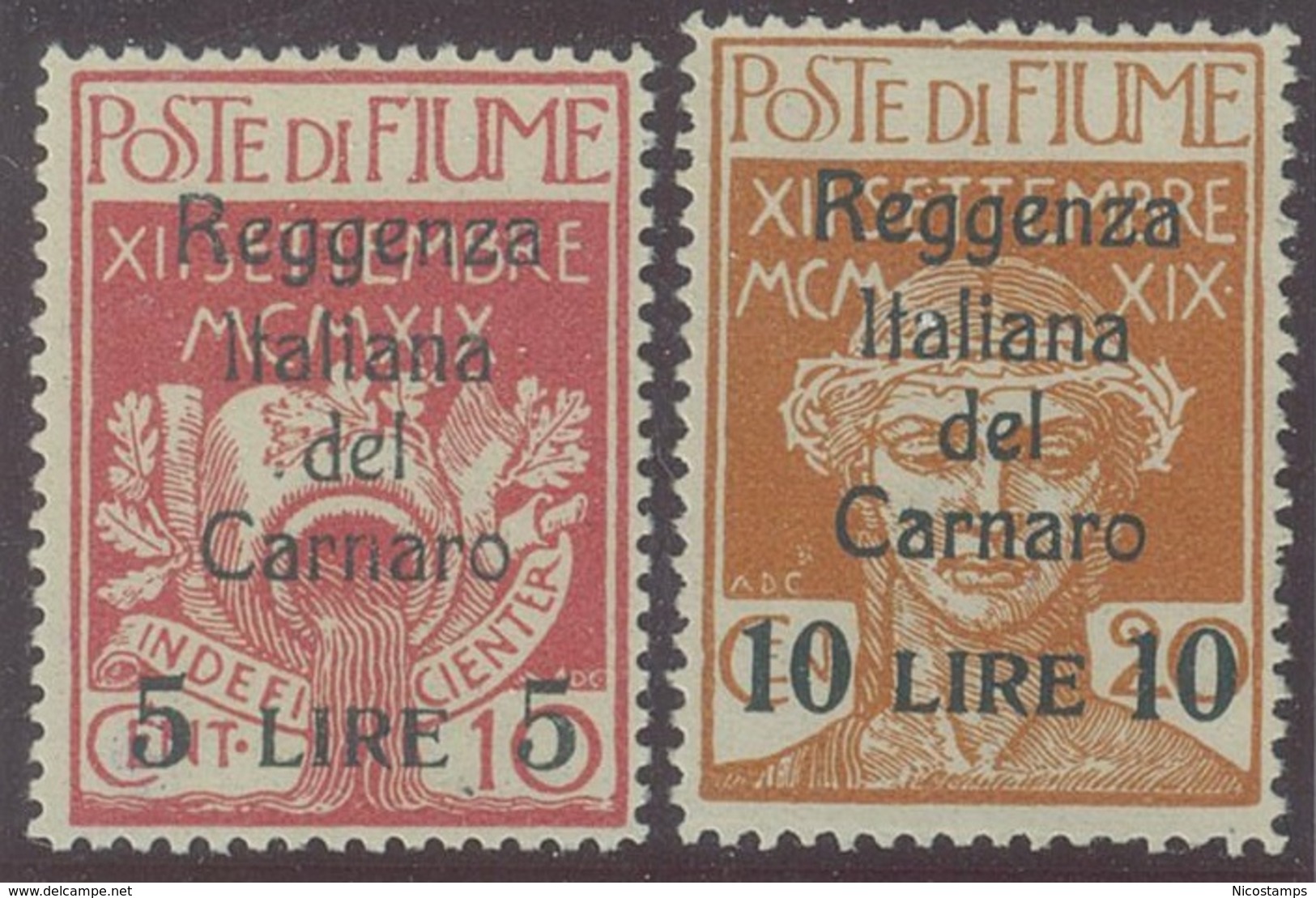 ITALIA - FIUME SASS. 131 - 146  NUOVI - Fiume