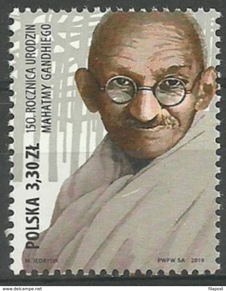 2019 Poland Mi 5162 Mahatma Gandhi MNH  ** - Ongebruikt