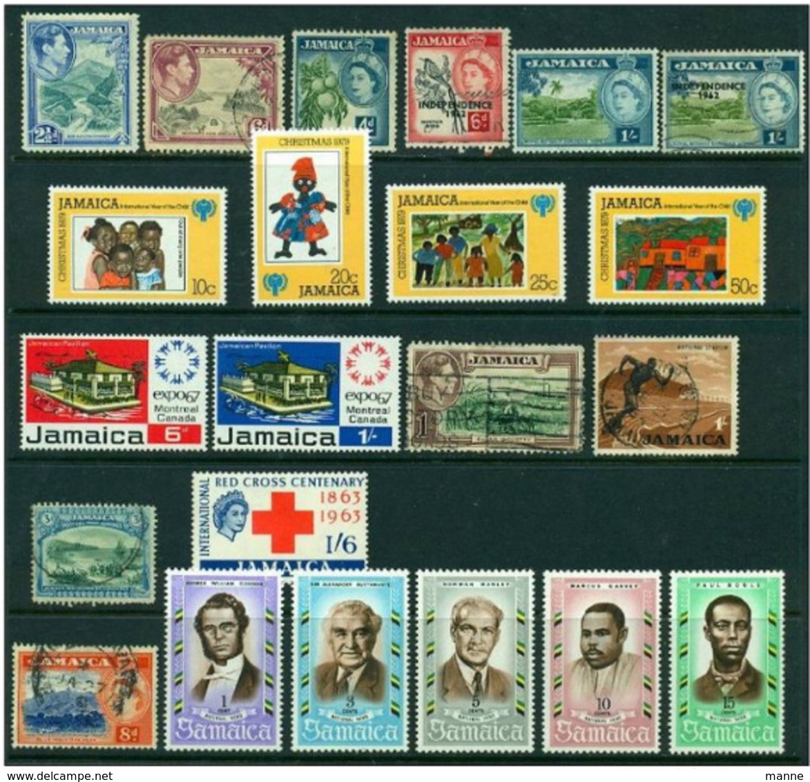 -Jamaica Lot, Used & MNH, MH - Jamaica (1962-...)