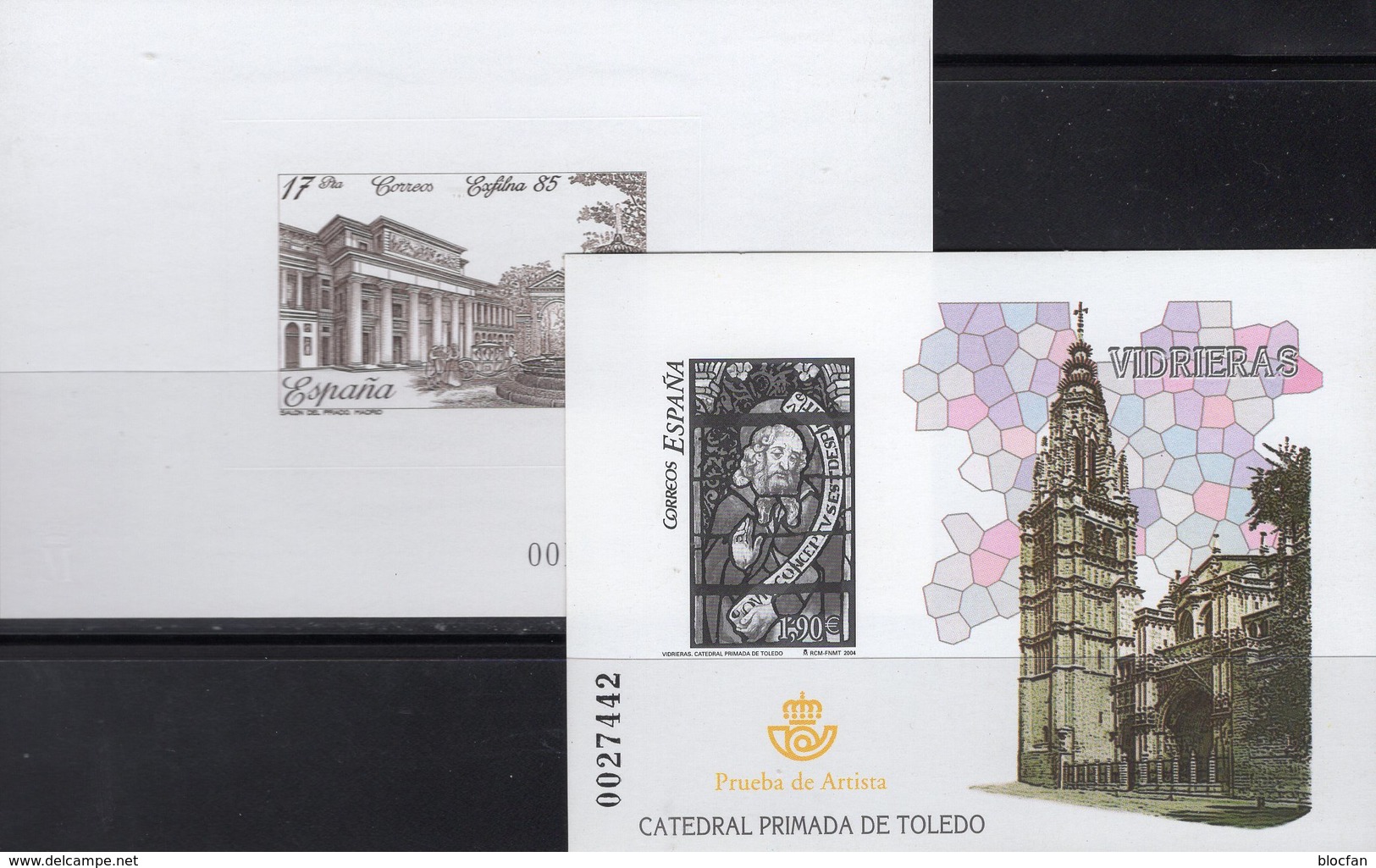 EXFILNA 1985 Spanien Block 28 SD8+Bl.143 SD85 ** 100€ Prado-Museum Madrid Blocs Christmas Philatelic Ss Sheets Bf Espana - Essais & Réimpressions