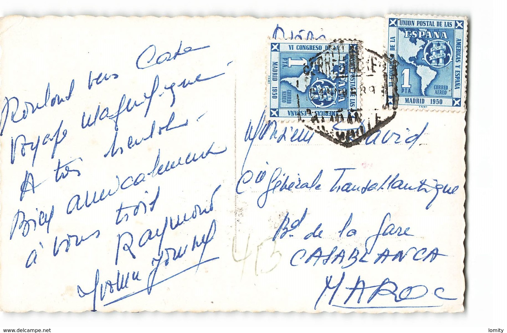 Espagne Alicante Penon De Ifach + Timbre 2 Timbres Cachet CPSM PF - Alicante