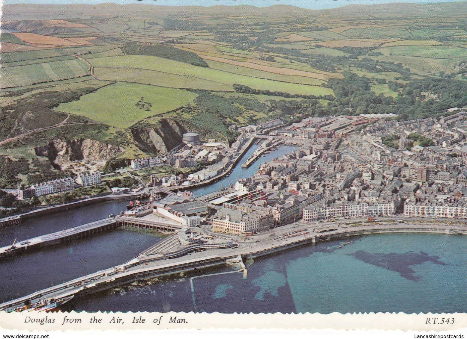 Postcard Douglas From The Air Isle Of Man [ Bamforth ] My Ref  B24201 - Isle Of Man