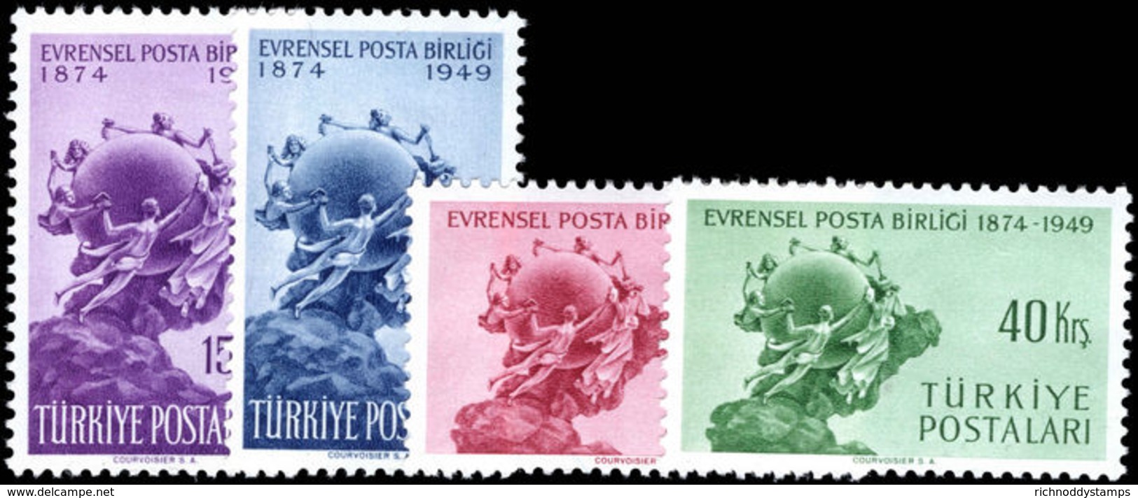 Turkey 1949 UPU Unmounted Mint. - Unused Stamps